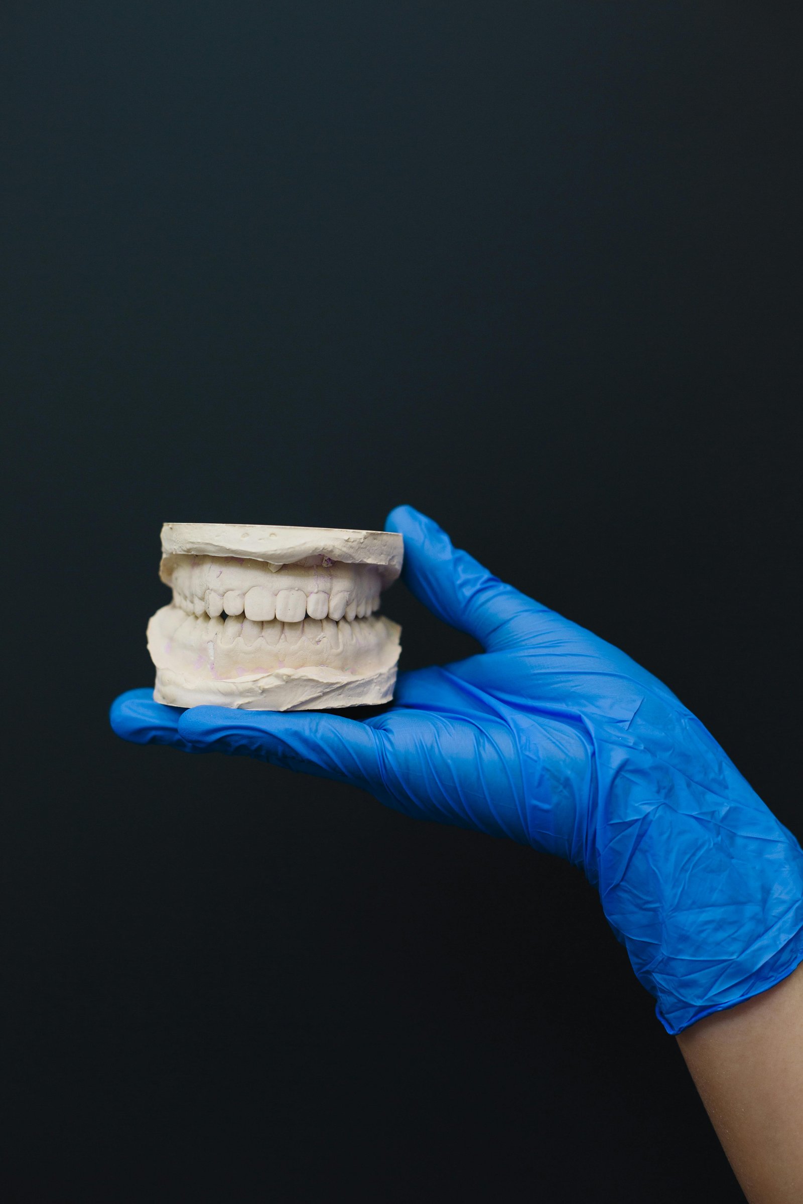 Dental consultation close-up in a modern clinic